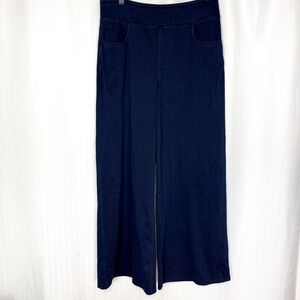 Ashlee Marie Boutique Wide-Leg Pull-On Denim-Look Trousers Size XL